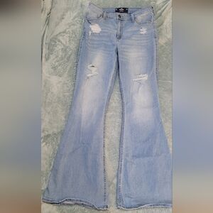 Hollister High Rise Flare Jeans 10L